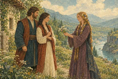 მეუღლეები ბოჟმის ყვავილს ინახავენ, ქაჯის ქალი კი დასაბრუნებლად ემზადება.