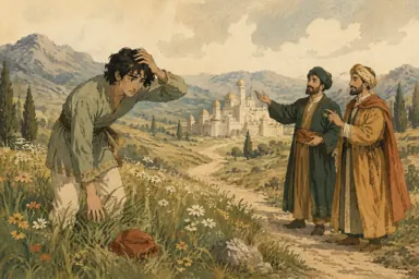 ნასია ქუდს ეძებს, ვეზირები კი სასახლისკენ უხმობენ.