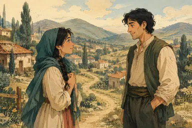 უმცროსი და სოფლის გზაზე კეთილ ჭაბუკს ხვდება.